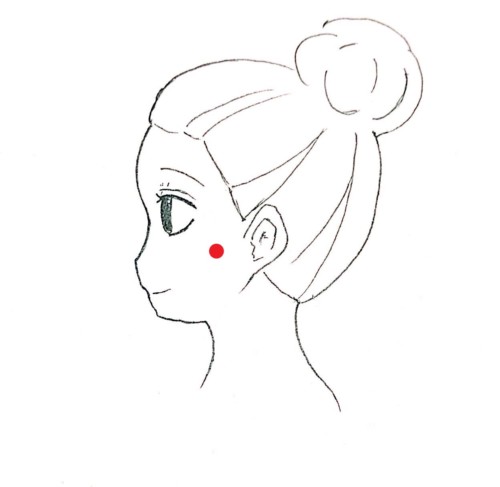 ④「お家で簡単♪１日１０回で小顔に！フェイスラインをスッキリさせるツボ！」